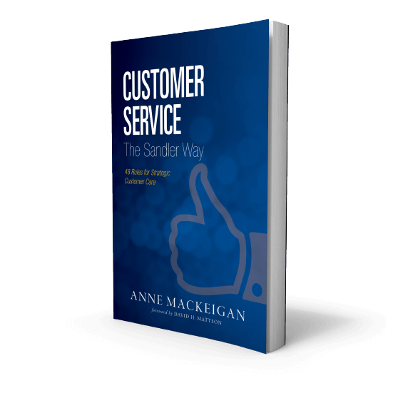 Customer Service The Sandler Way Book