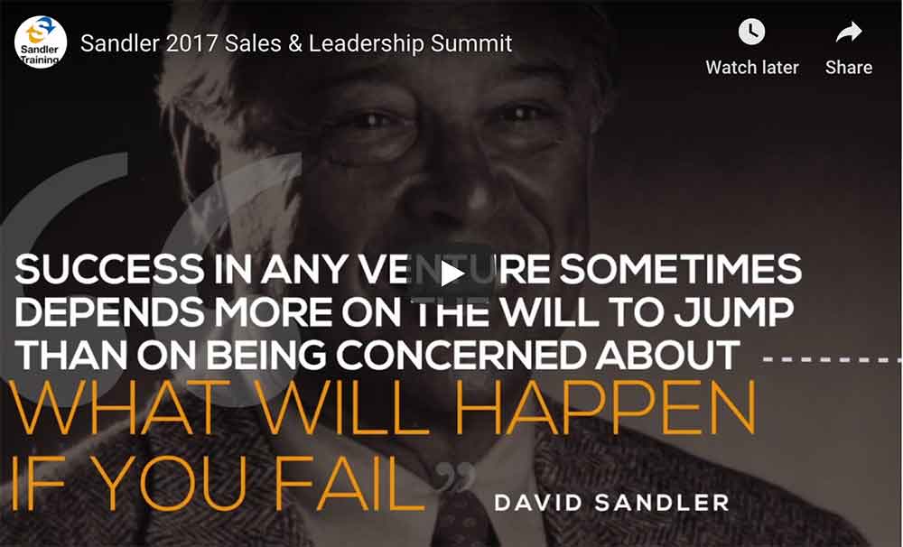 Sandler Training 2017 Leadership Summit Recap