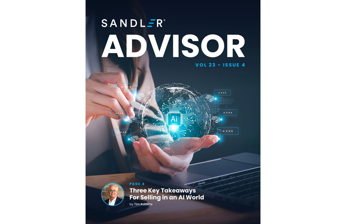 Volume 23 Issue 4 Sandler Advisor Cover